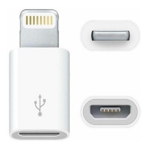 Adaptador Micro Usb V8 Hembra A Lightning Macho iPhone