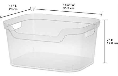 Sterilite Contenedor De Almacenamiento Frontal Con Cuchara A