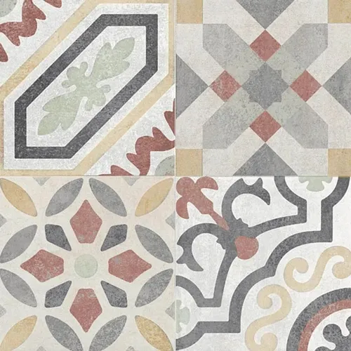 Cerámica Alpha Decorado Mix Mate 45x45 Cm
