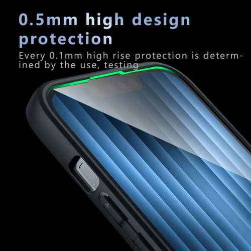 Capa Preta Fosca À Prova De Choque E Durável Para iPhone 16e