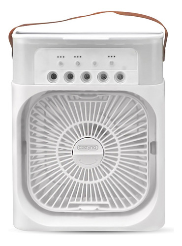 Ventilador Humidificador Mini Escritorio 4 Pul Rotación 180° Cantidad De Aspas 5 Estructura Blanco Aspas Blanco Diámetro 3.75 M Frecuencia 50 Material De Las Aspas Plástico