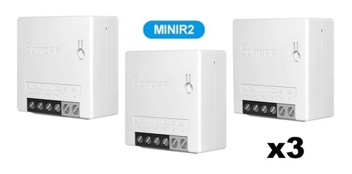 Imagem 1 de 8 de Sonoff Mini R2 Rele Wifi Alexa E Google Home - Kit Com 3