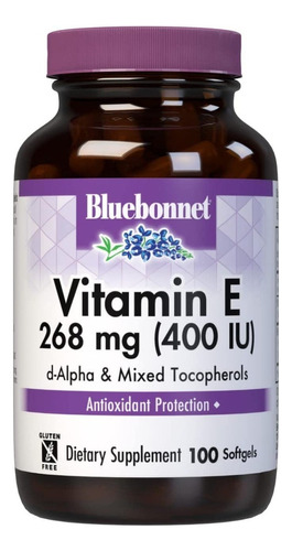 Vitamina E Bluebonnet 100 Cap - Un - Unidad A $2996