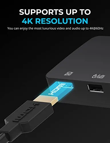 Conmutador Kvm Dual Sabrent Usb Tipo C Con Suministro De Ene