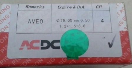 Anillos De Motor Corsa / Aveo 1.6 A 050 =020 Marca Acdc 