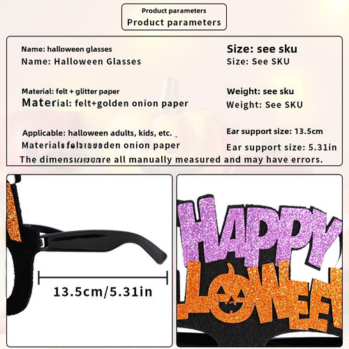 Gafas De Calavera Y Fantasma Para Halloween Niños