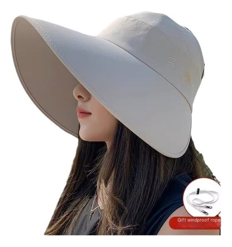 Sombrero Sol De Estilo Coreano Con Protección Uv Mujer