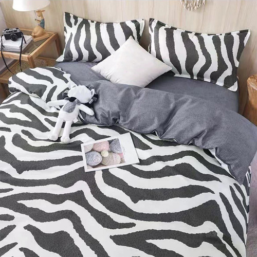 Juego De Funda De Edredón Tamaño E Blanket Con Botones