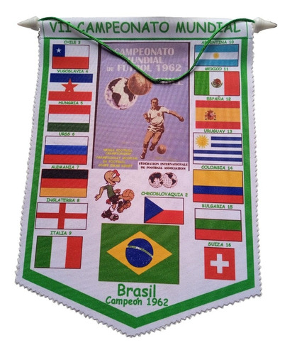 Banderin Mundial 1962 En Chile. Colección