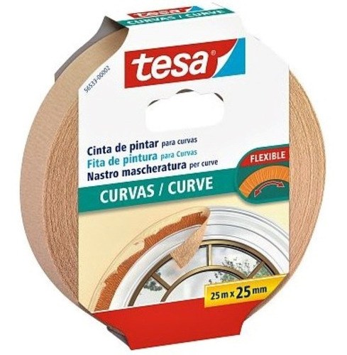 Cinta De Papel Flexible Para Pintar Curvas -tesa Tape Orig. 