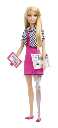 Barbie Muñeca Profesiones Diseñadora Interiores Con Protesis
