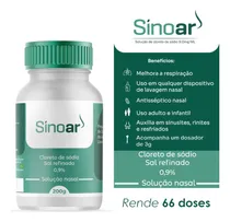Comprar Kit Pote De 200g De Sal Puro Sinoar 0.9% E 1 Frasco De 330ml Cor Frasco de 330ml NasalFlow Transparente com tampa azul e um pote de 200 gramas de Sal Puro Refinado Sinoar