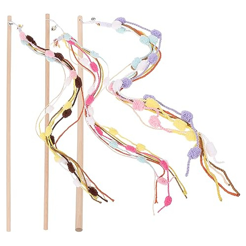 Logofun Cat Teaser Toys Interactive Cats Teaser Feather Wand