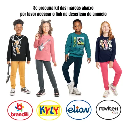 Kit Lote 04 Conjunto Moletom Juvenil Feminino Ou Masculino Frete