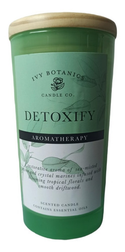 Vela Aromática Detoxify De Ivy Botanics