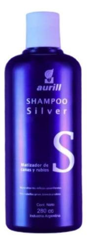Shampoo Silver Aurill Matizador De Canas Y Rubios 280ml 
