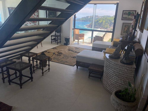 Imagem 19 de 30 de São Conrado Cobertura Duplex Frontal Mar Com Vista Pedra Da Gávea Finamente Decorada Por Arquiteto 4 Suítes 3 Vagas 470m2. - 1873 - 69383469