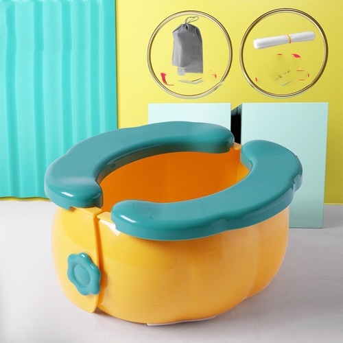 Cojín Rosa Portátil Y Plegable Para Baño Infantil