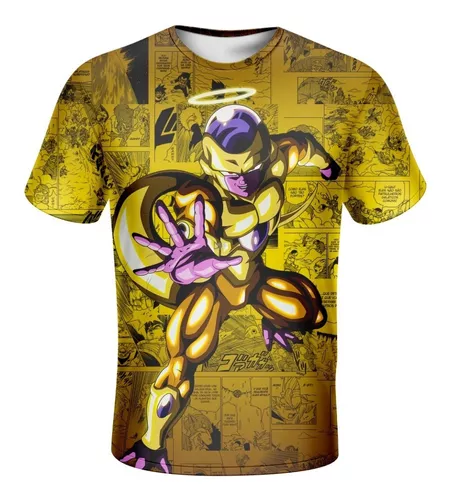 Camisa Fundo Mangá Anime Dragon Ball Vegeta Filme