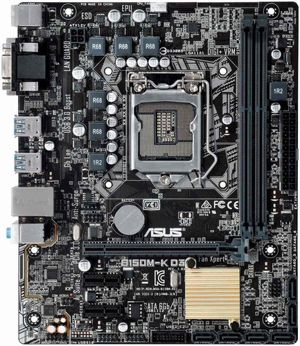 Placa Madre Asus B150m-a D3 Micro Atx,lga1151 Socket