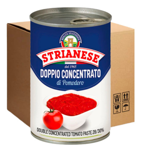 Tomate Doppio Concentrado Strianese 400 Gr. Mayorista X6