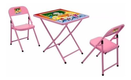 Conjunto Infantil Mesa Cadeira Sapeca Rosa