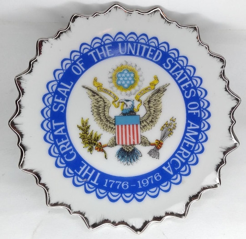 Plato Decorativo De United States Of America Del Año 1976 En