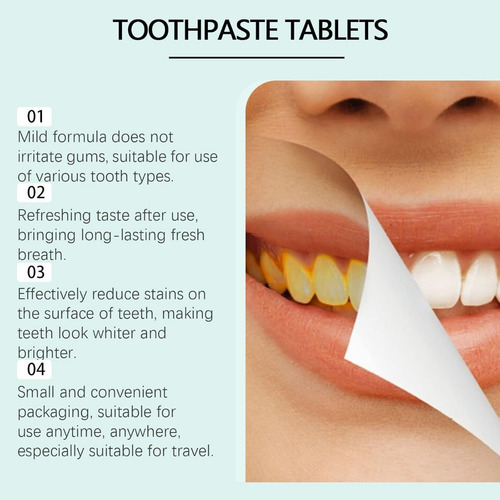 - Pastillas De Pasta De Dientes Blanqueadoras Masticables