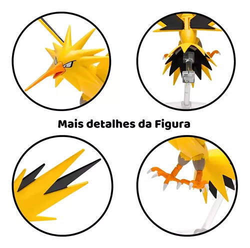 Pokemon - Boneco Articulado de 15cm - Zapdos - Sunny 2786 - Xickos  Brinquedos