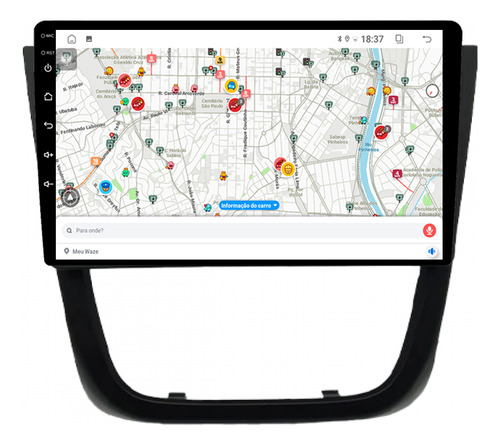 Multimidia Vw Saveiro G6 12/16 9p Android Carplay 64gb Play