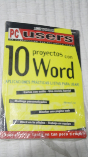 Libro 10 Proyectos Con Word - Pc Users - Adriana Cruz