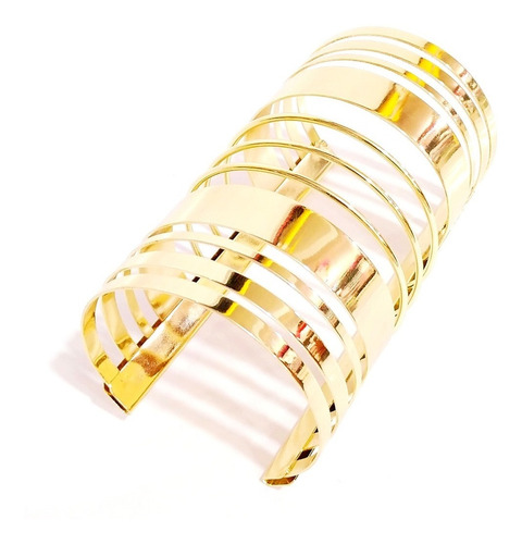 Brazalete Elegante Para Dama Oro Laminado