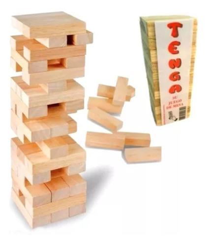 Yenga Juego De Ingenio Madera Tenga Torre Taquitos Souvenir