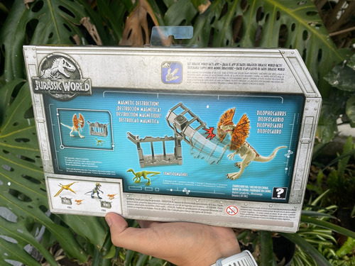 Dilophosaurus Compsognathus Destruct A Saurus Jurassic World (Usado)
