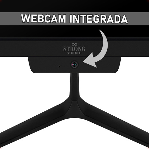 Computador All In One Strong Tech I5 8gb Tela 21,5 Preto