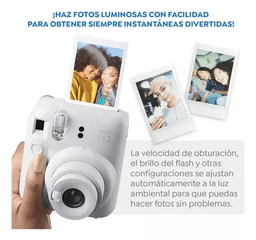 Cámara Instantánea Fujifilm Instax Mini 12 + Papel fotográfico