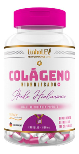 Colágeno Verisol Ácido Hialurônico 60 Cápsulas - Linho Lev