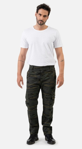 Imagem 5 de 10 de Calça Camuflada Motociclista Cargo Com Kevlar - Corse