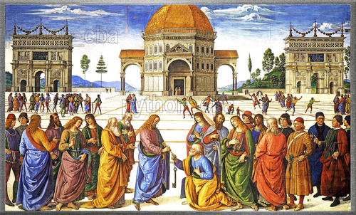 Cuadro La Entrega De Las Llaves - Pietro Perugino - 1481/82