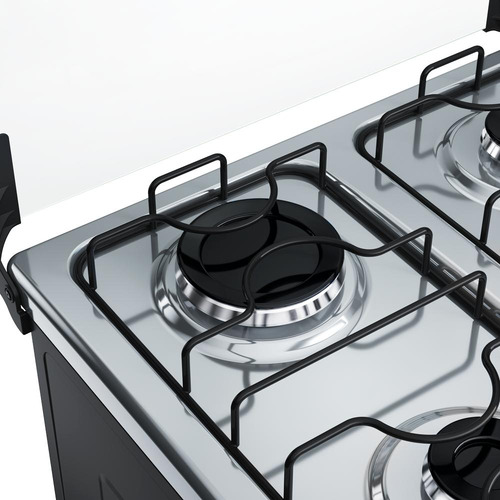 Fogão 4 Bocas Dako Supreme Branco Com Mesa De Inox Bivolt