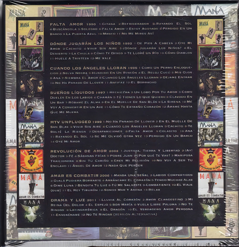 Maná The Studio Albums 1990-2011 Box 8 Cd - Los Chiquibum