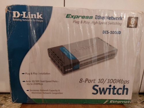D-link Express Ethernetwork 8 Puerto Sin Uso Original.