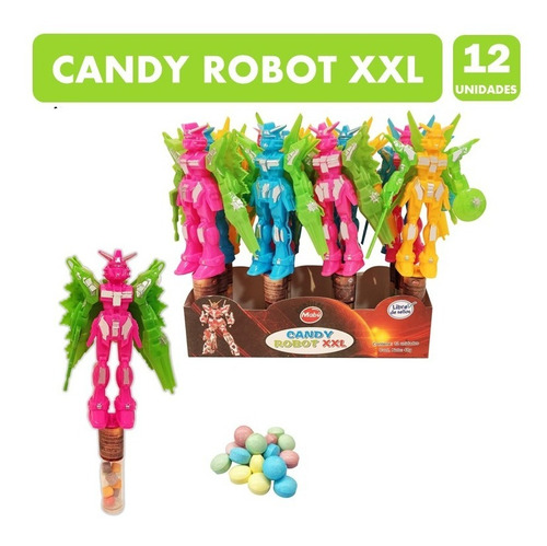 Dulces Candy Robot Xxl - Sin Sellos (contiene 12 Unidades)