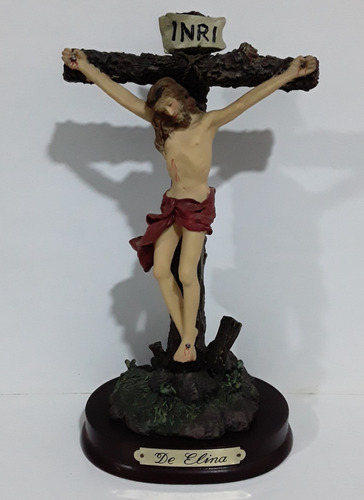 Bonita Figura De Elina De Jesus En La Cruz En Poliresina