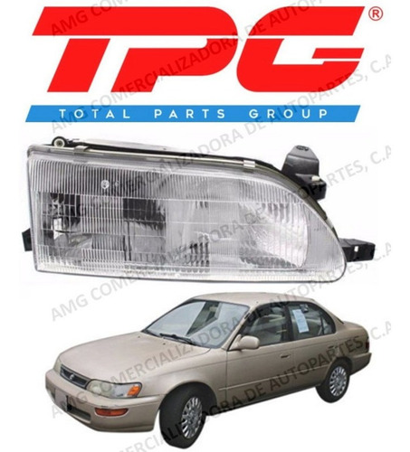 Faro Lh (vidrio) Toyota Corolla Baby Camry Izquierdo Tpg