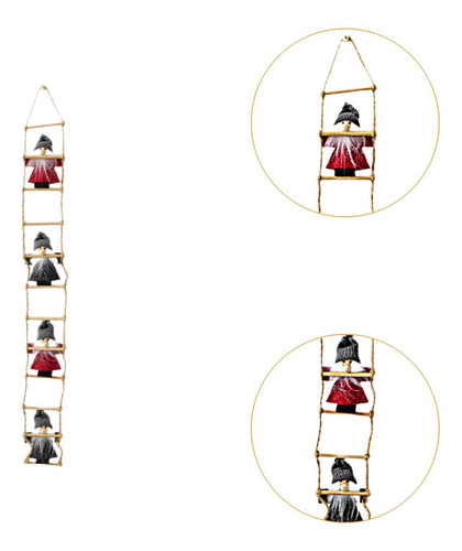Adorno Colgante De Navidad, Mini Muñecas Subiendo En