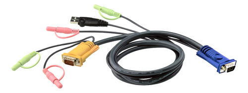 Cable Kvm Usb Con Audio Y Sphd 3 En 1 De 1,8m Aten 2l5302u
