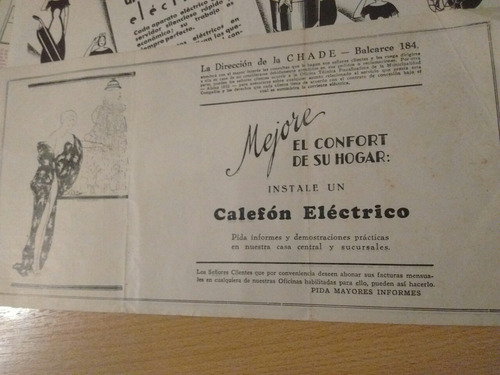 Lote 8 Antiguas Facturas Compañía Argentina Electricidad