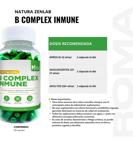 Pack 2 B Complex Inmune Natura Zenlab