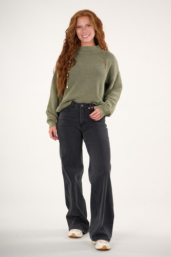 Sweater Mujer Algodón Con Proceso Verde Polemic